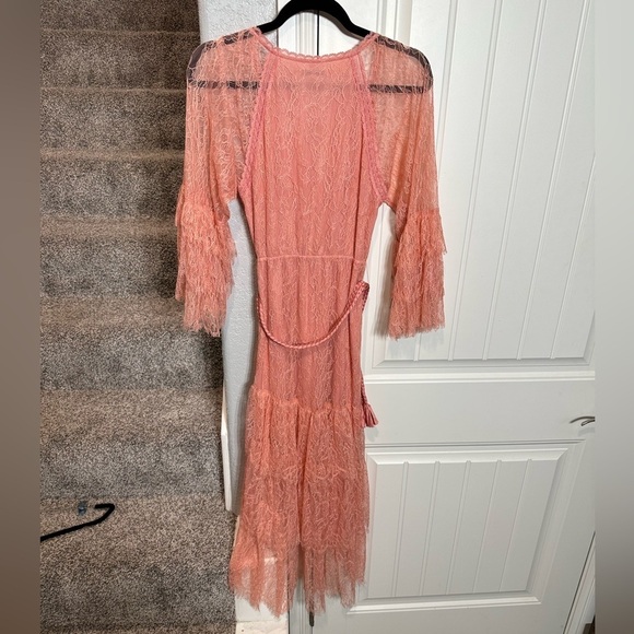 Alice and Olivia pink lace ruffle dress - Picture 8 of 13